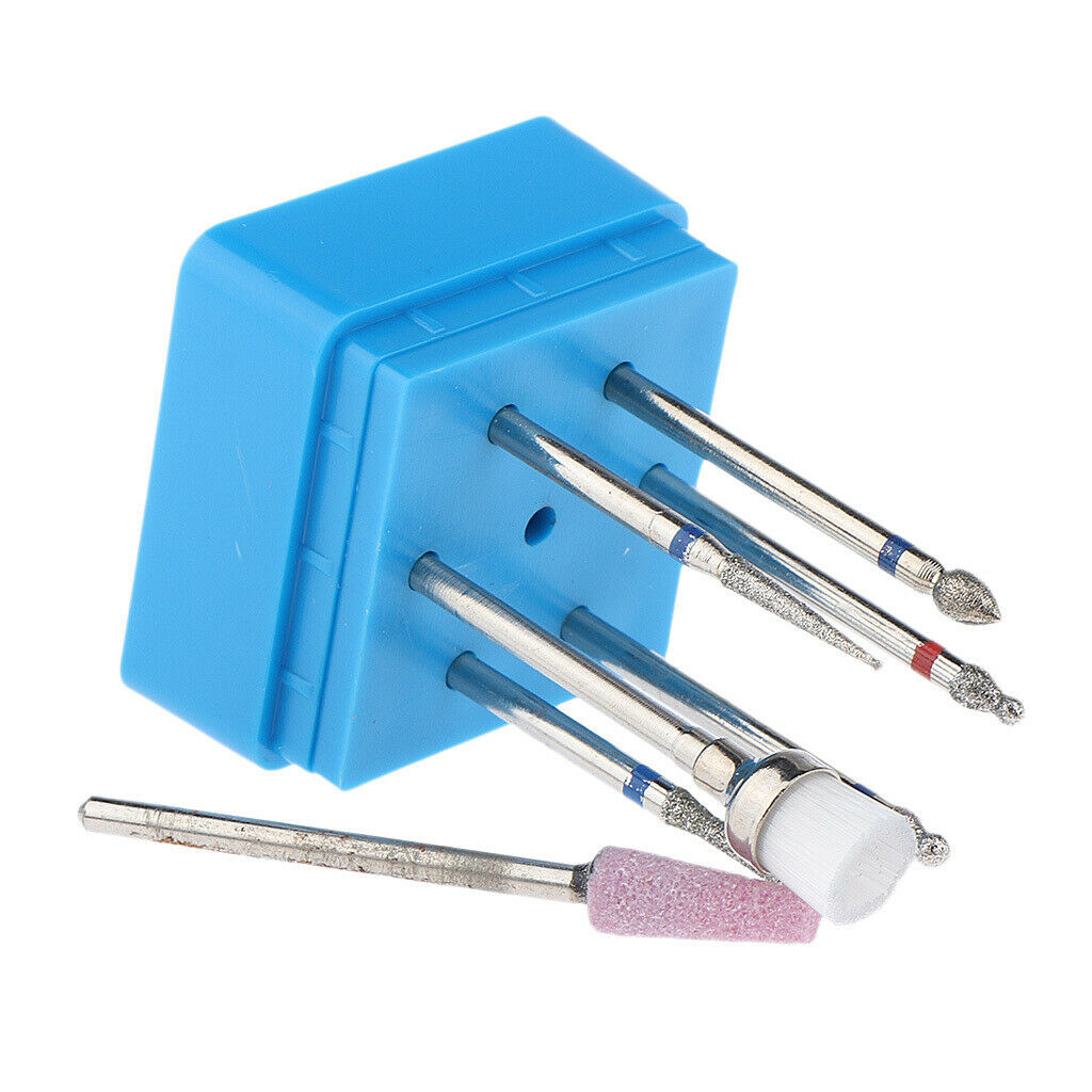 7pcs Nail Drill Bits Kit Polishing Grinding Tools Manicure Pedicure Cuticle