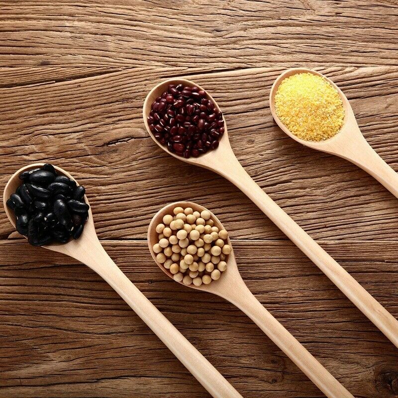 Wood Mixing Spoon,Long Handle Wooden Spoons Wood Soup Spoons Cooking Spoon  O5O9