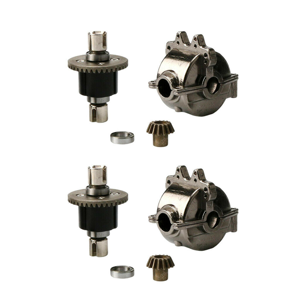 2 pieces gear housing + differential for WLtoys 1:18 RC Car A979 Titanium