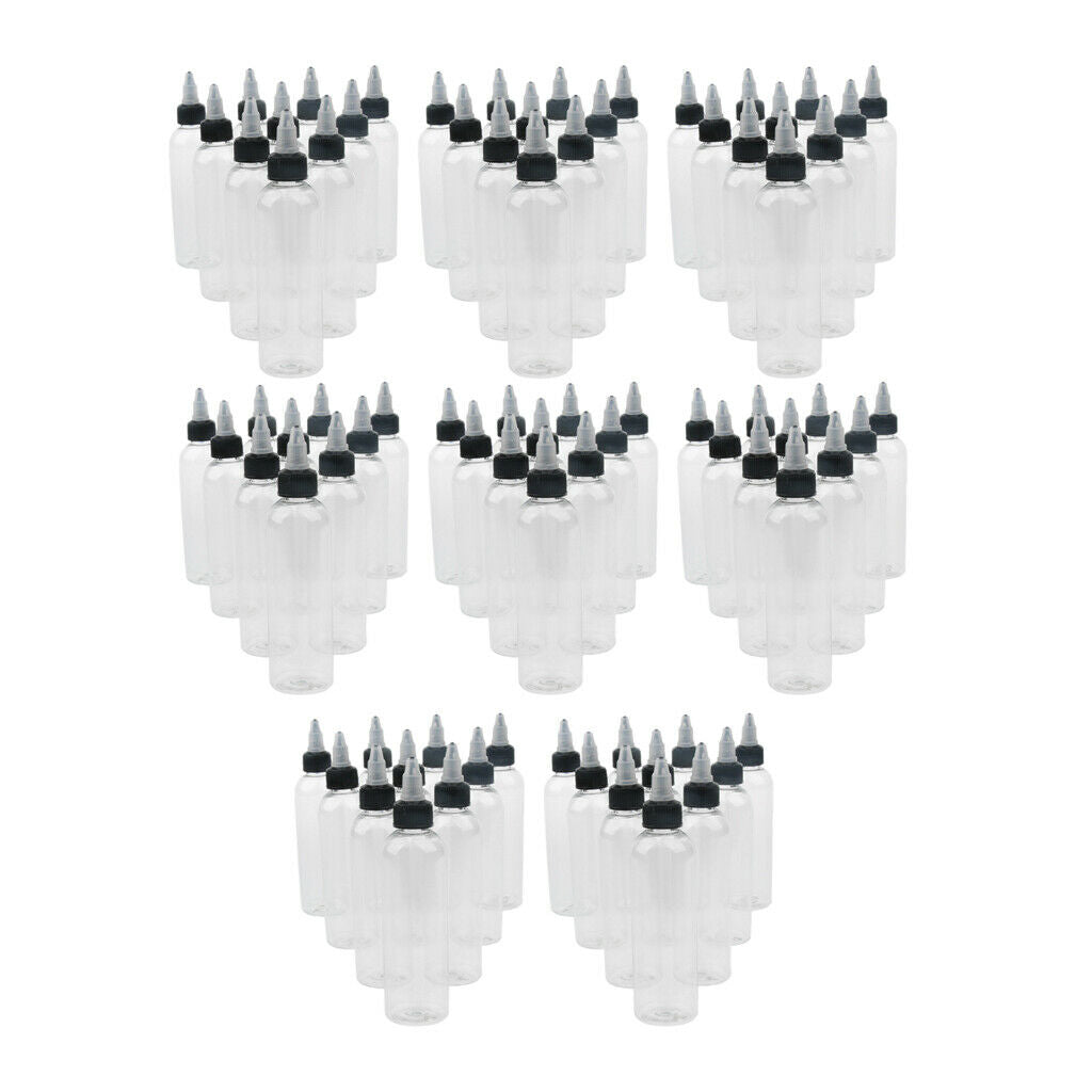 Bulk 80Pcs/set 120ml Plastic Squeeze Bottles Twist Top for Glue Solvents