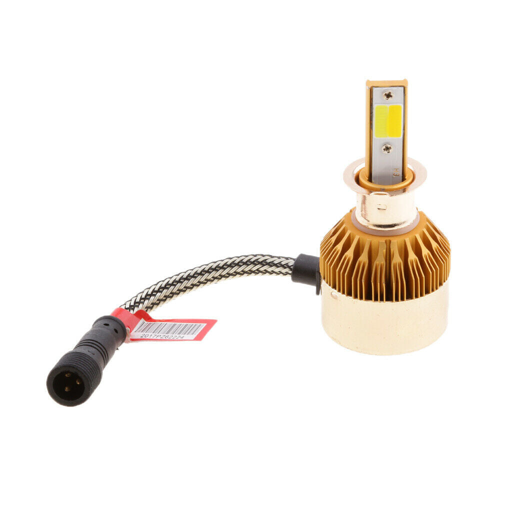2 Pieces H3 Dual Color Headlight Worklight Fog Light LED Aluminum Lamp