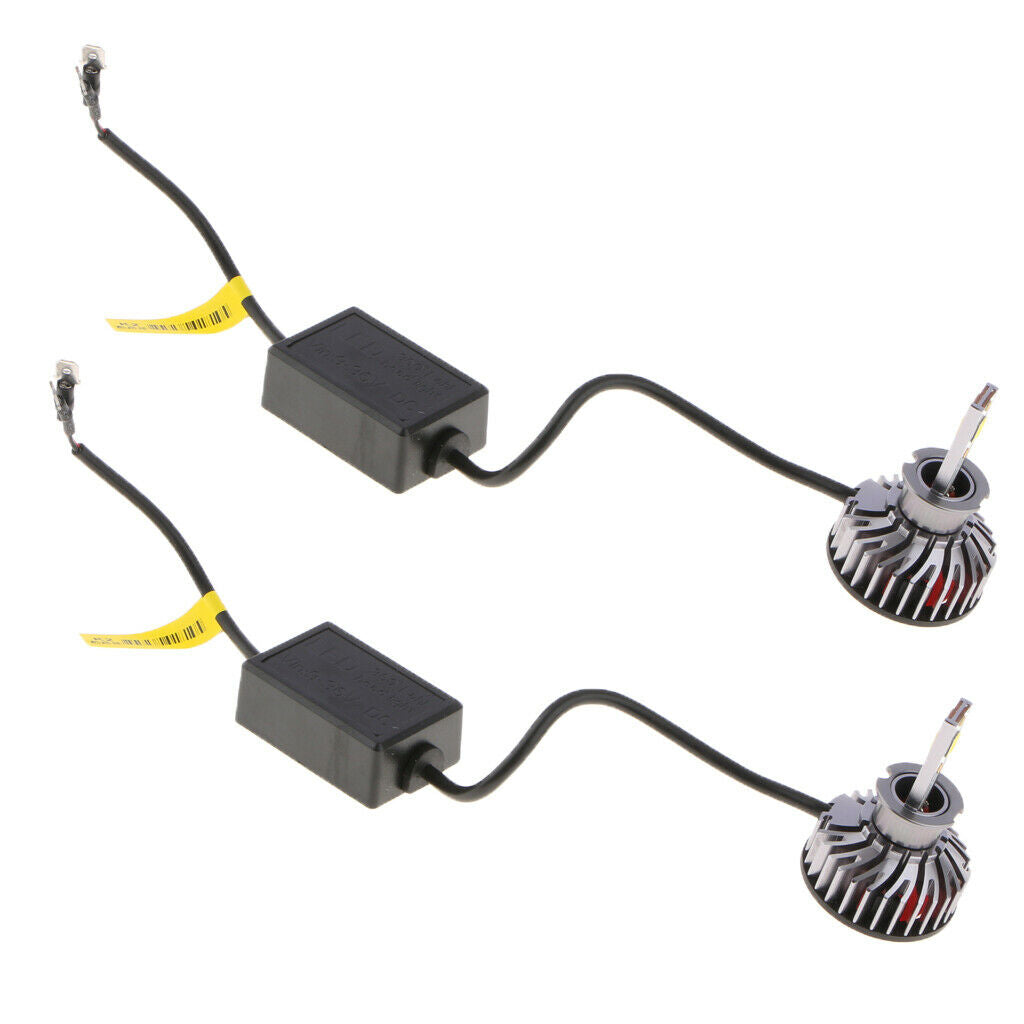 2PCS Tri-color temperature K2 Auto LED headlamp Bulbs H3 Pair Conversion Kit