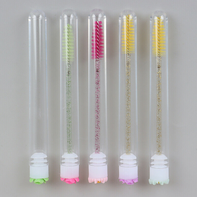 5Pcs Eyebrow Brush Tube Eyelash Replaceable Dust Proof Brush Flower At Bo.l8