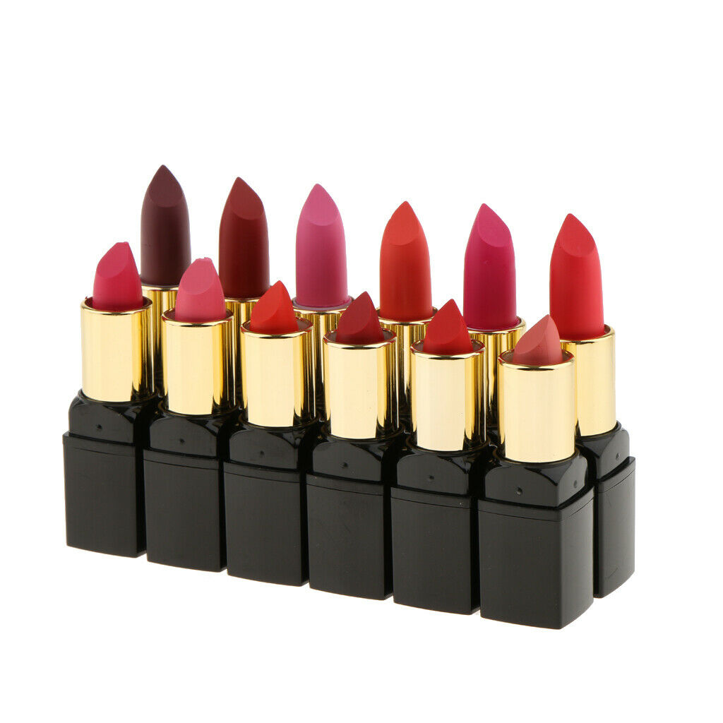 Set 12pcs Liquid Matte Makeup Lipstick Lip Pencil Lip Gloss Long Lasting Pen