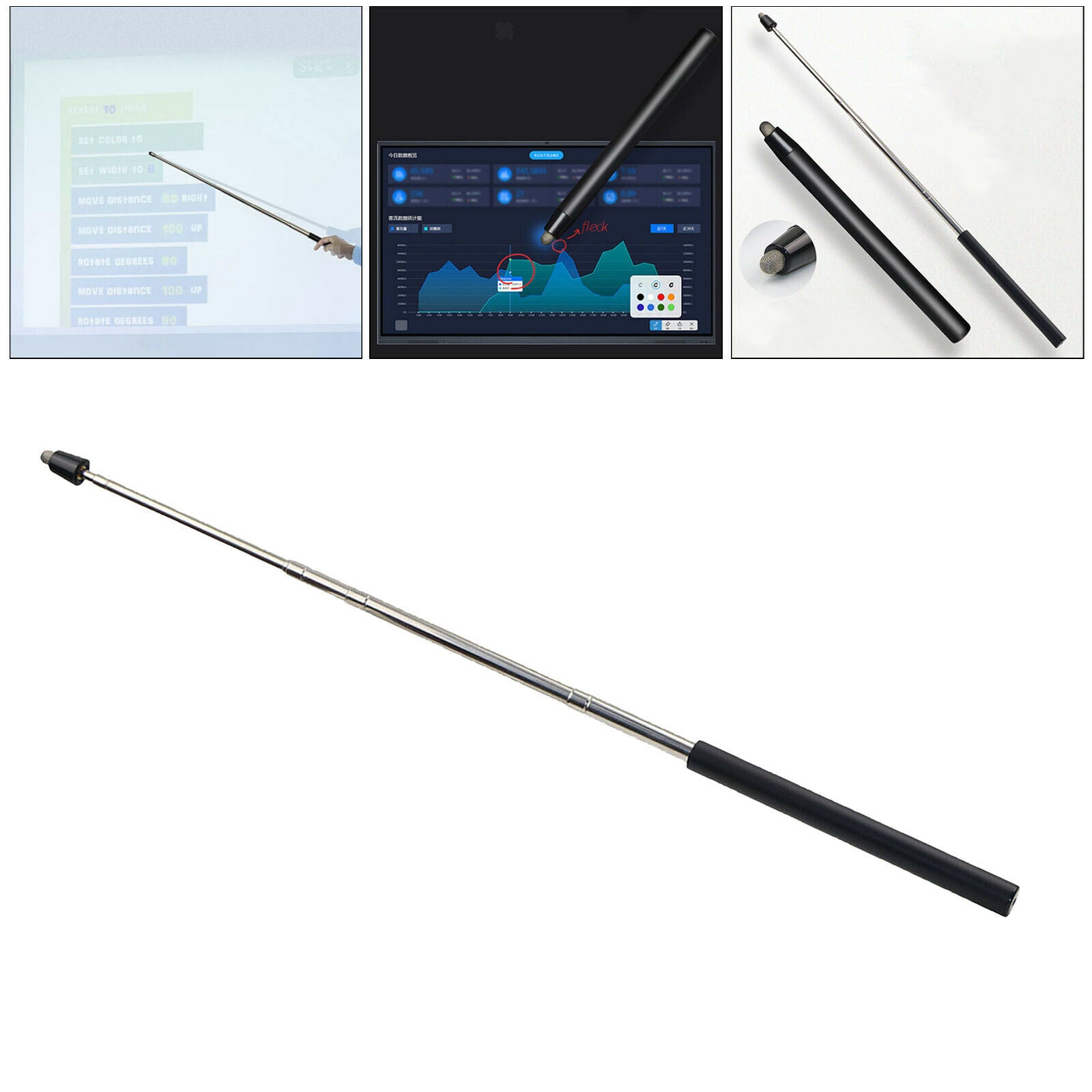 Pointer Retractable Meeting Point Stick Classroom Handheld Hand Pointer Aids