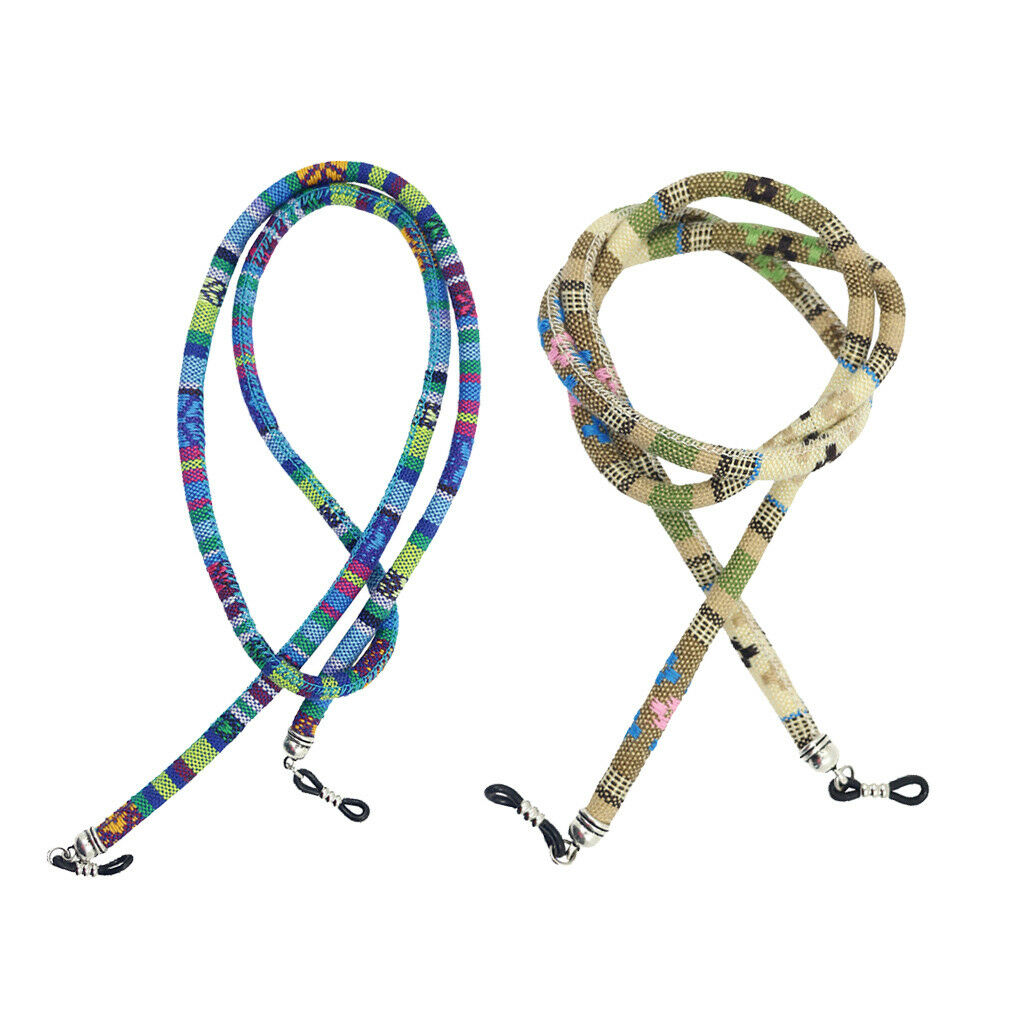2Pcs Sunglasses Neck Cord Strap Eyeglass Glasses String Lanyard Holder 28''