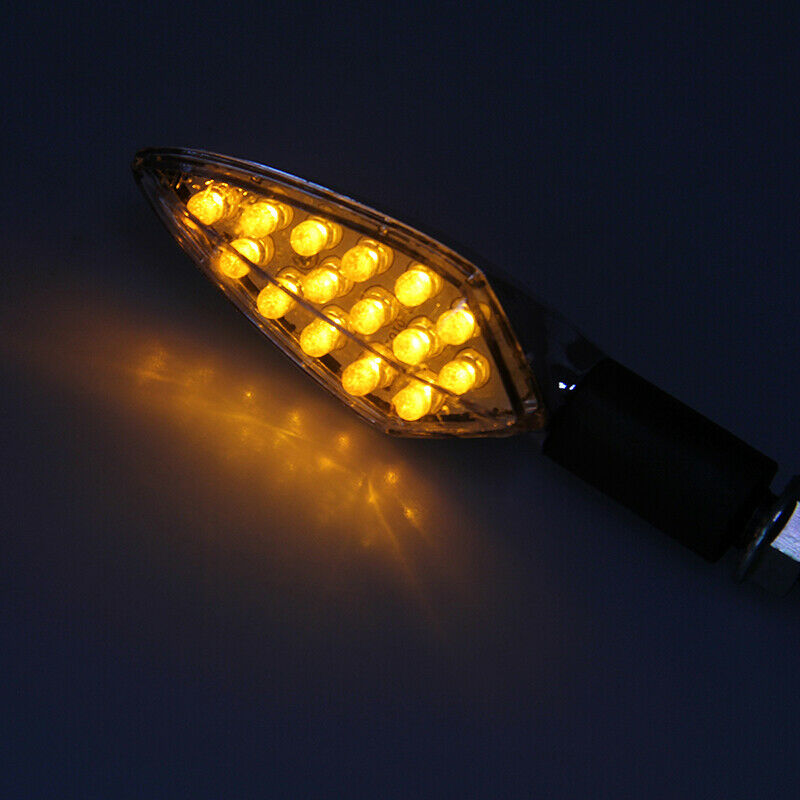 Motorcycle LED Turn Signal Light Indicator Blinker Amber For Yamaha FZ1 YZFR1 R6