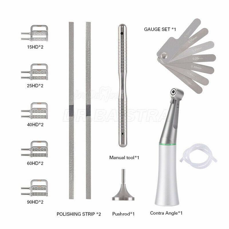 Dental 4:1 Reciprocating IPR Interproximal Stripping Contra Angle +10X Strips