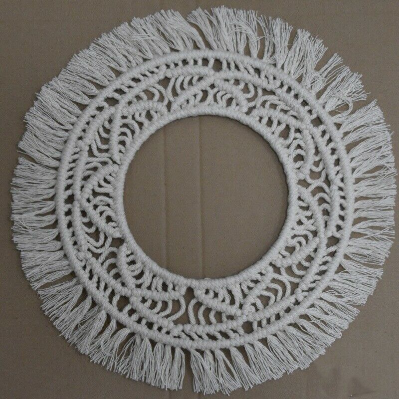 2-Piece Set Bohemian Fed Wall e Macrame Ceremony Background Wall Decor Art eF8B5