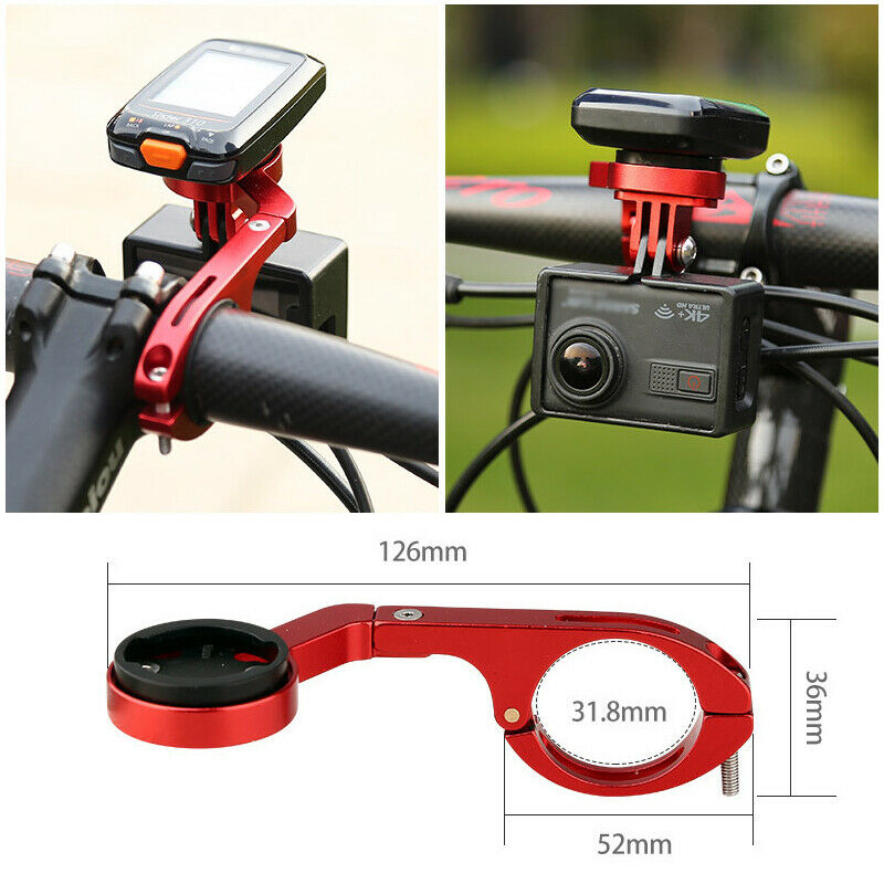 Mountain Bike Bicycle Handlebar Clamp Extension Bracket for Odometer Camera Lamp