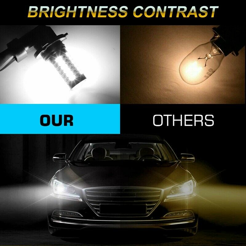 4X 9005 9006 LED Combo Headlight Bulbs High Low Beam Kit HB3 HB4 6500K XenonB3B8