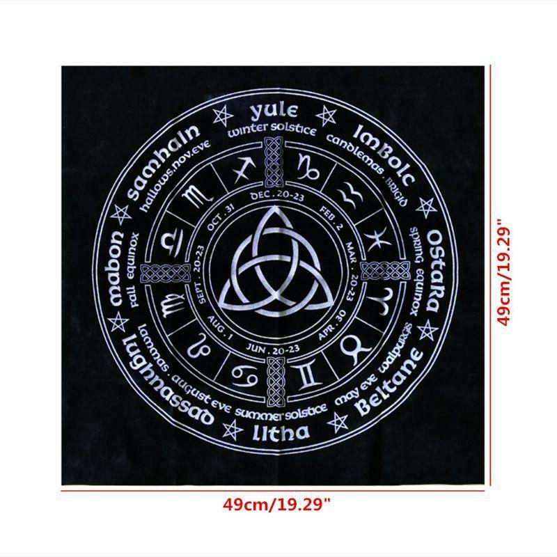 Constellation Tarot Tablecloth Witch Divination Altar Cloth Board Game Card Pad