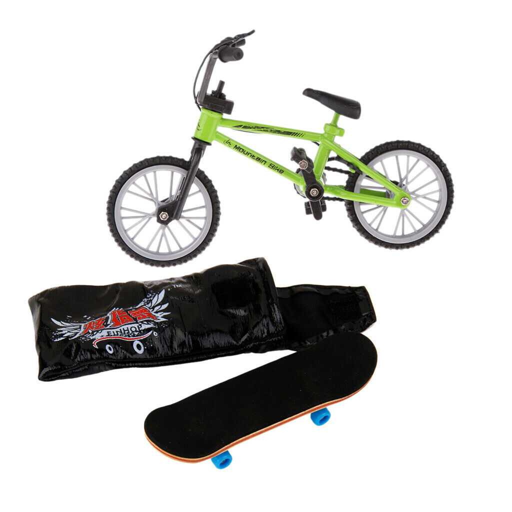 2x Mini Sports Skateboard Bike Kids BMX Fingerboard Bicycle Gift Ornaments
