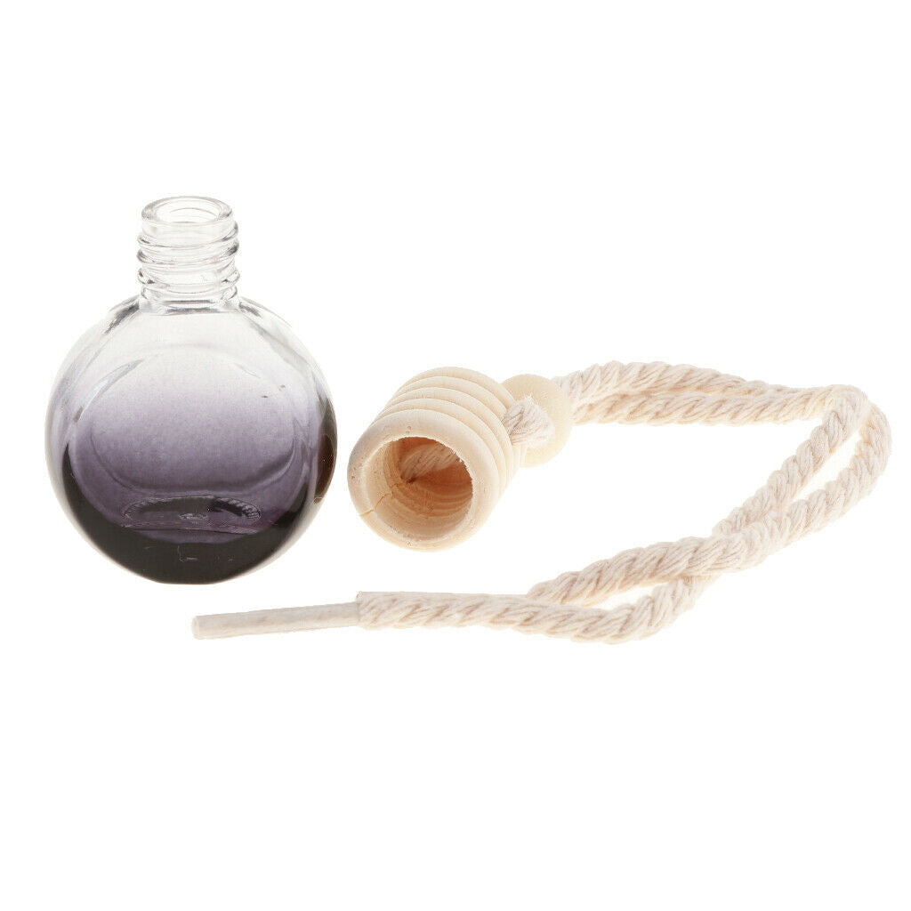 20Pcs 10ml Perfume Bottle Car Hanging Pendant Home Decor Round