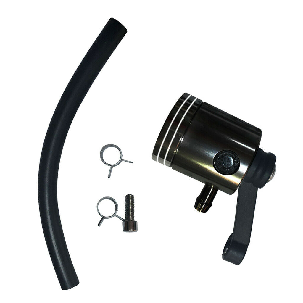 Motorcycle Brake Master Cylinder Fluid Reservoir Clutch Tank Oil Cup Black