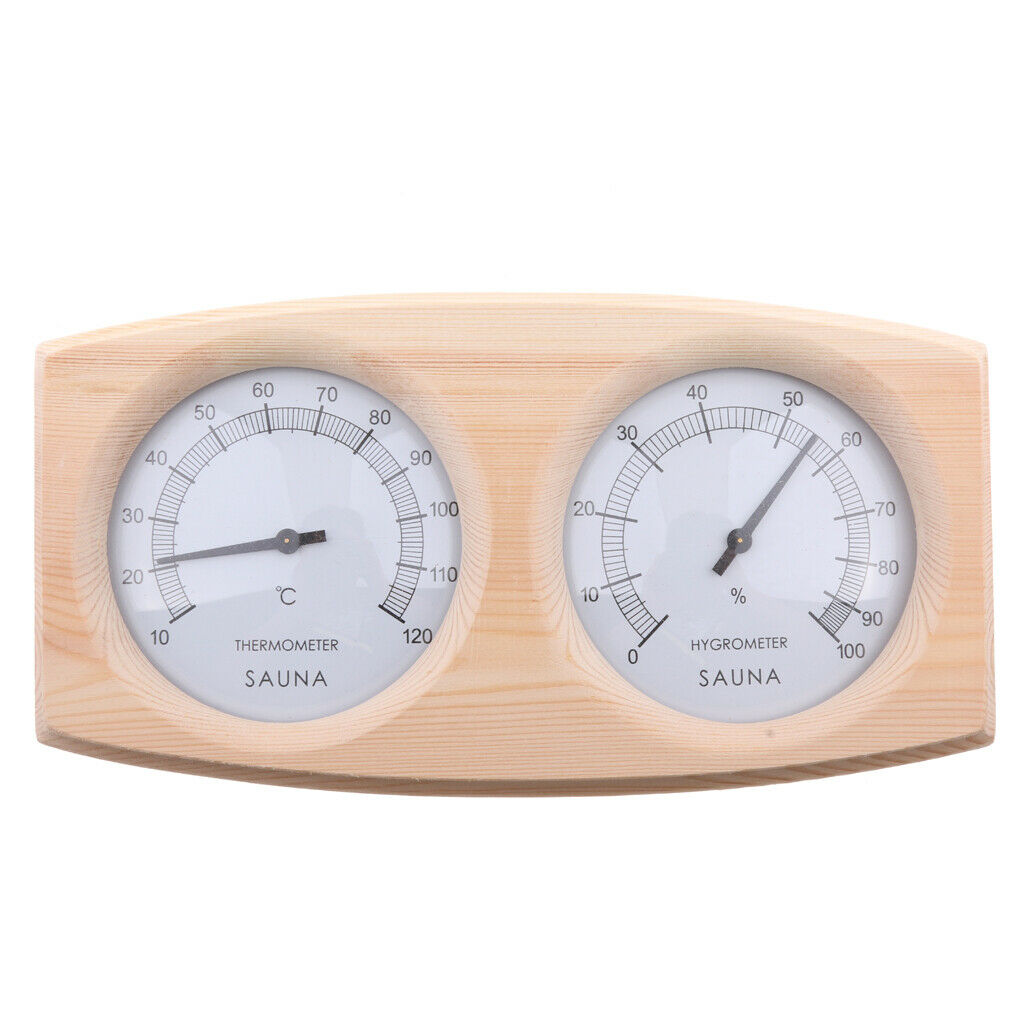 Clearly Indoor Wooden Sauna Room Hygrometer Temperature Meter 10â„ƒ-120 â„ƒ