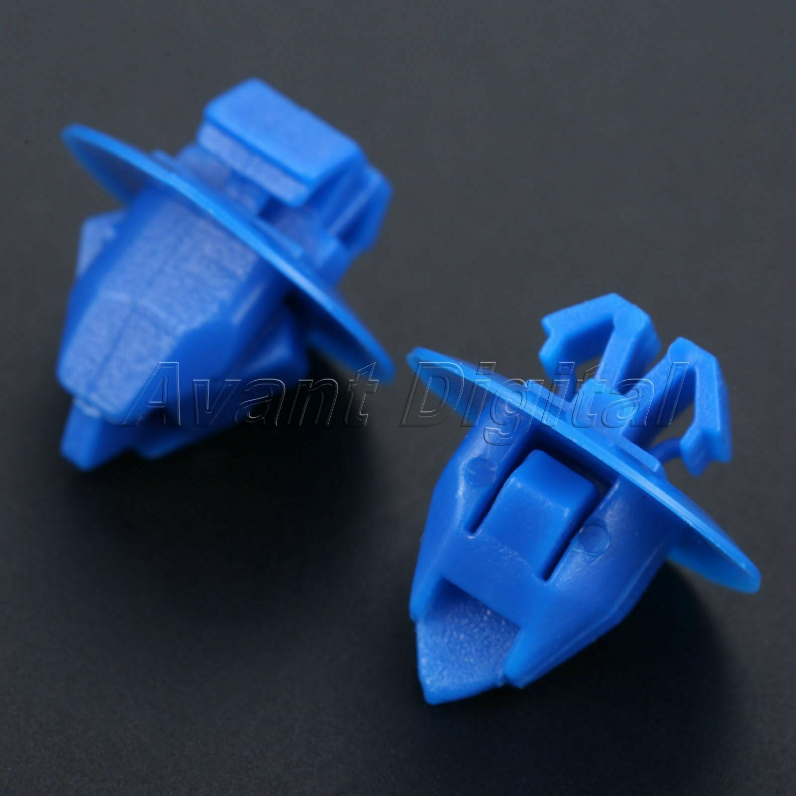 50x Auto 10mm Fasteners Fixed With Wheel Eyebrow Push Type Triming Clips Plastic