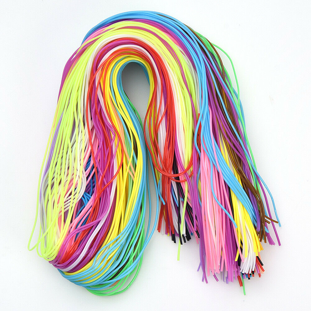 200pcs 1.8mm Plastic String Jewelry Cord Pendants Necklace Weave PVC Supplies