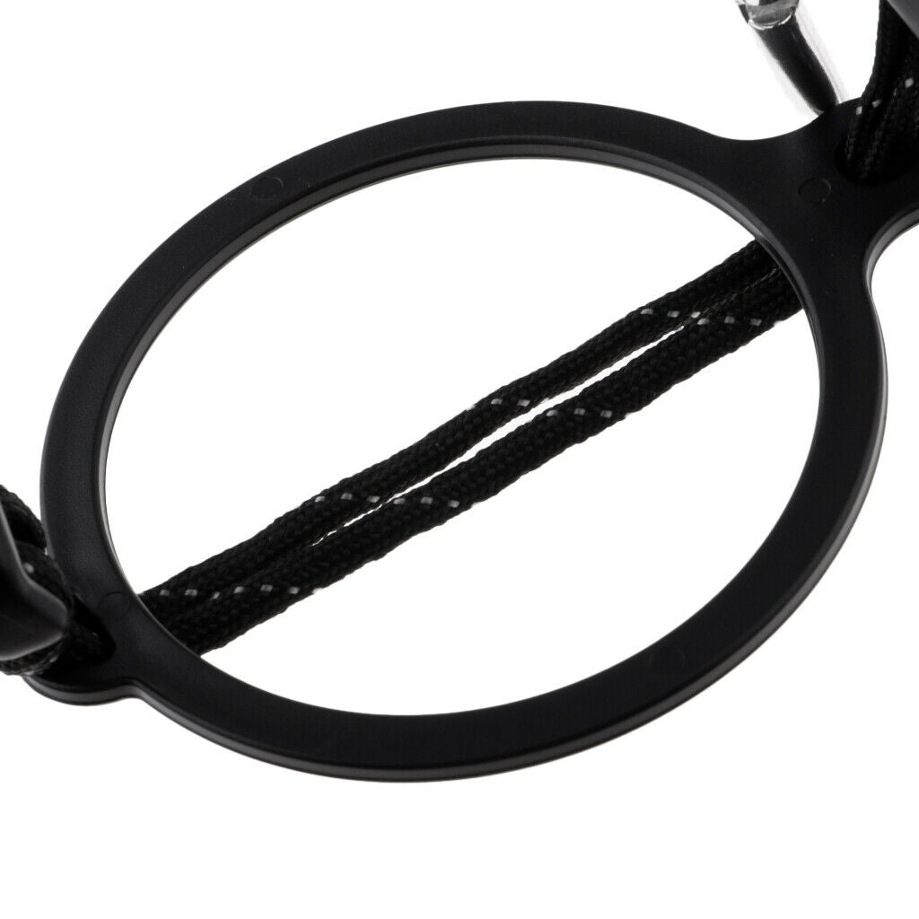 Outdoor Water Bottle Carrier Strap Cup Handle Rope with Carabiner Black