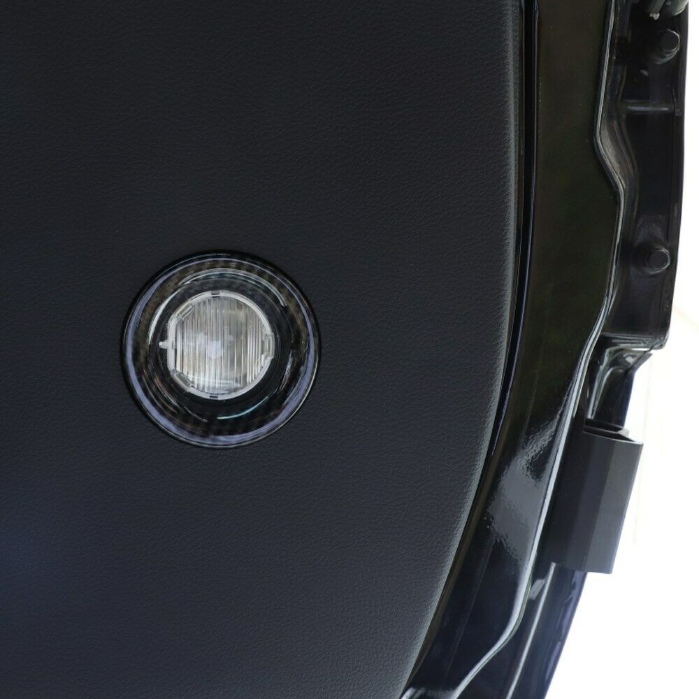 Carbon Fiber Tailgate Light Ring Cover Trim For Durango Grand Cherokee 2011+ P