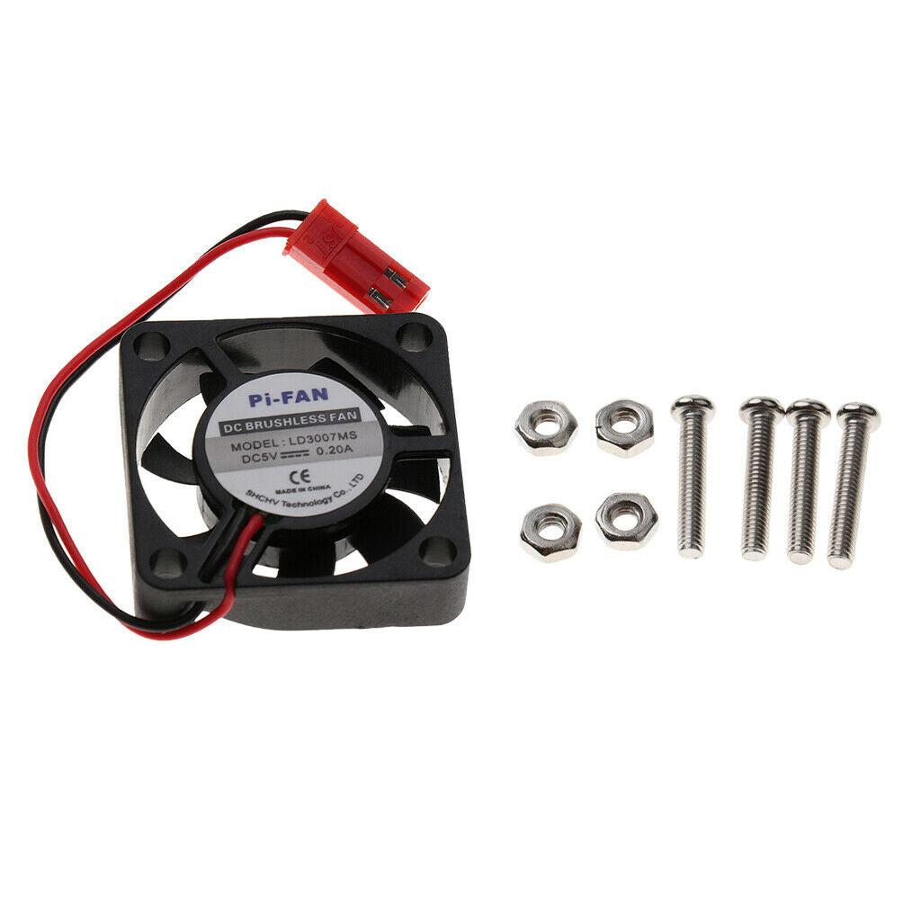 DC 5V CPU Cooling Fan with Screws for Raspberry Pi 3B 2B B+ 30x30x7mm New