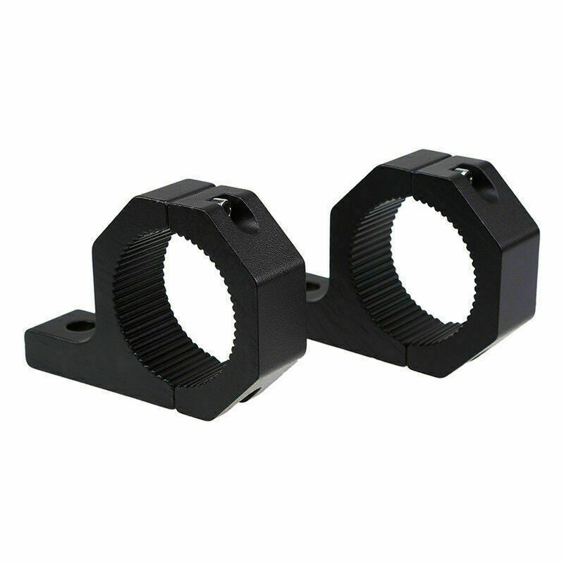 2PCS Mounting Bracket Clamps Black Aluum Spray-Paint Process For 28~32mm Bar