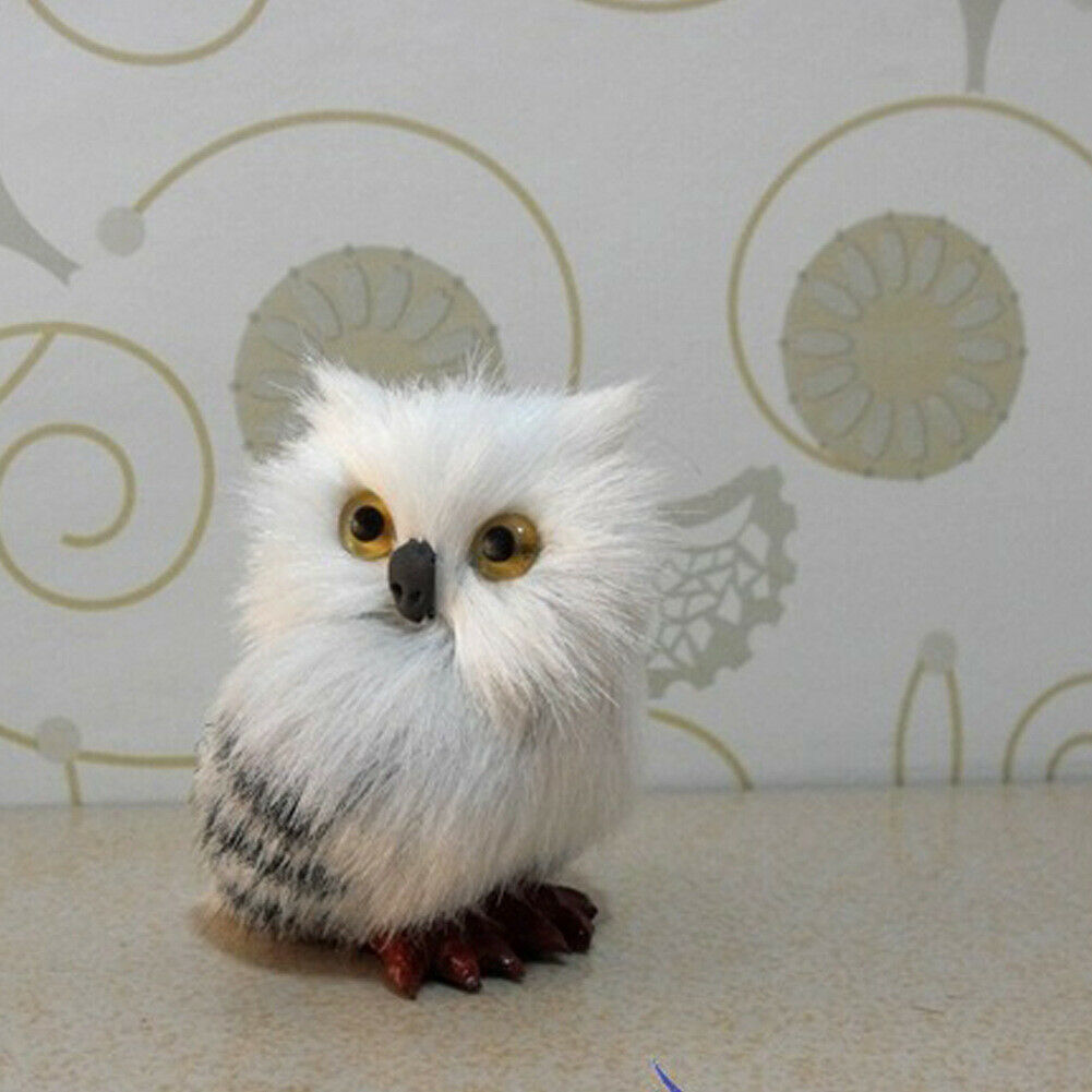 Owl Furry Christmas Ornaments Simulation Decor Christmas Family Child Gift  NEW