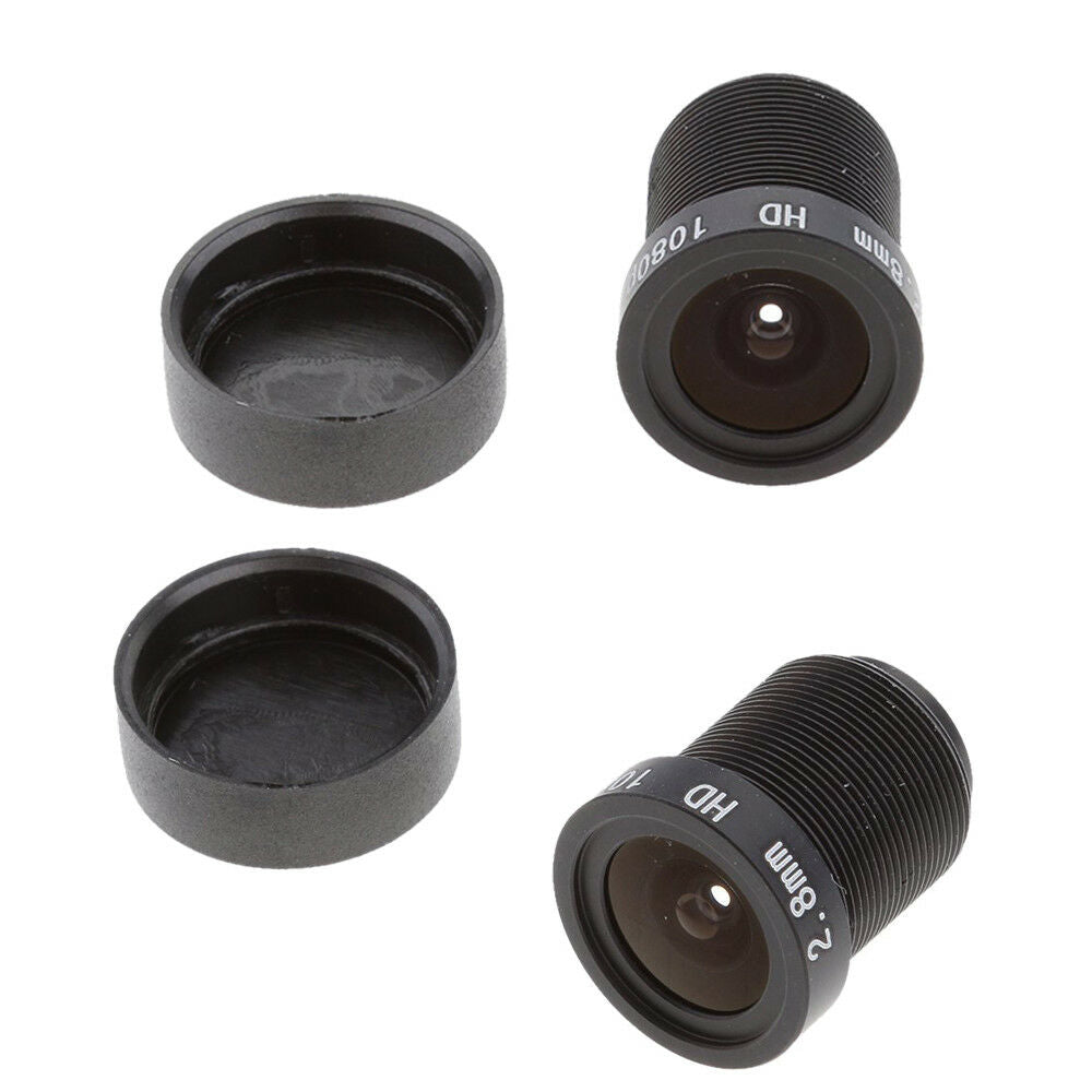 2pcs M12 HD 2.8mm Camera Lens 2MP 1/2.7 Wide Angle Security Camera Lens