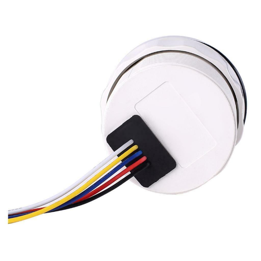 Fuel Level Gauge Meter Boat Yacht Waterproof Protection Black 52mm 2" 9-32V
