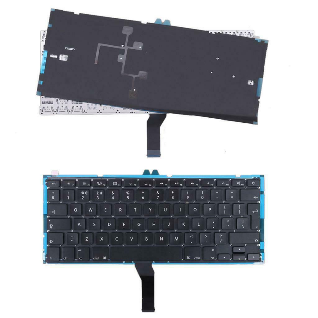 For Macbook Air 13" Laptop A1369 A1466 Full Keyboard+backlit UK English