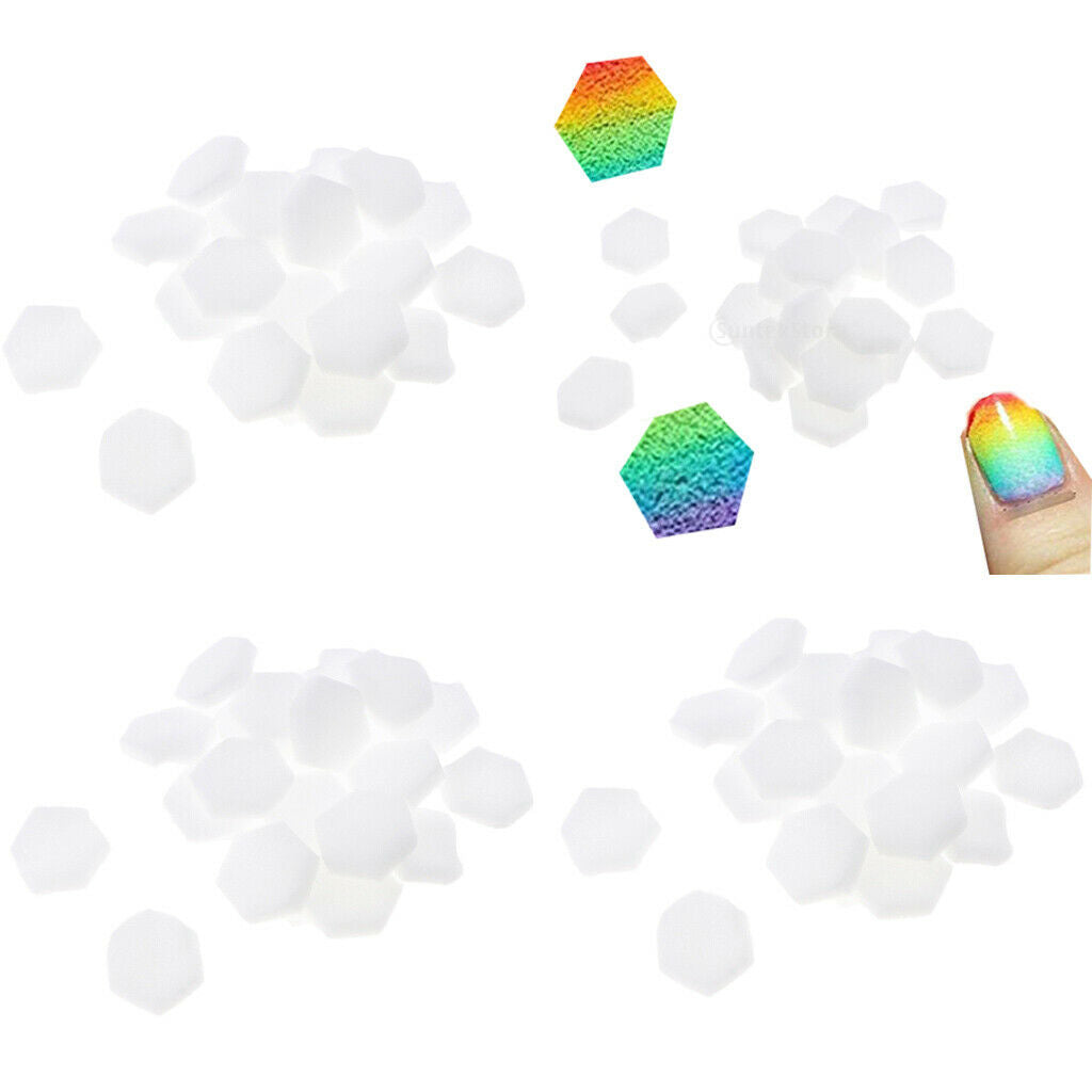 240 Pieces Nail Art Gradient Sponge Stamp Stamper Shade Transfer Template
