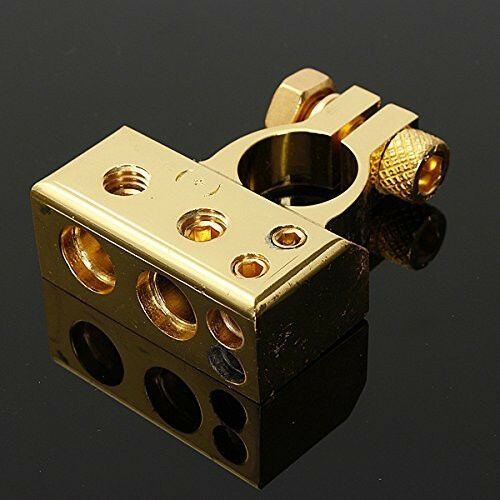 2 Pcs Car Battery Terminal Clamps Connectors Positive & Negative 2 4 8 Gauge AWG