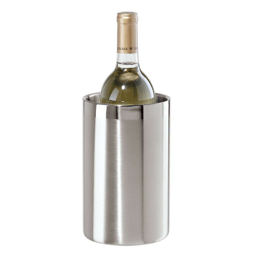2PCS 2.5L Thickened Stainless Steel Champagne Ice Bucket Wine Cooler Chiller