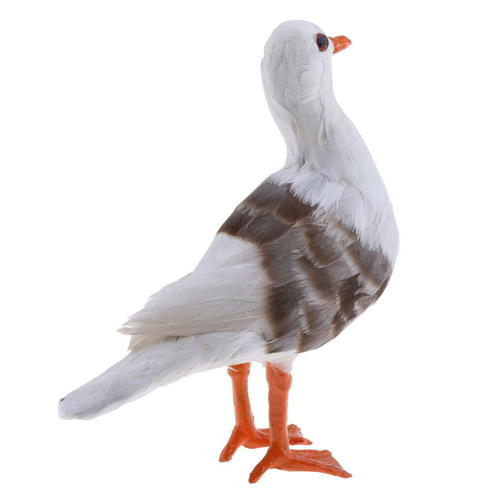 Simulated Seagull Realistic Bird Animal Artificial Feather Bird Garden Decor