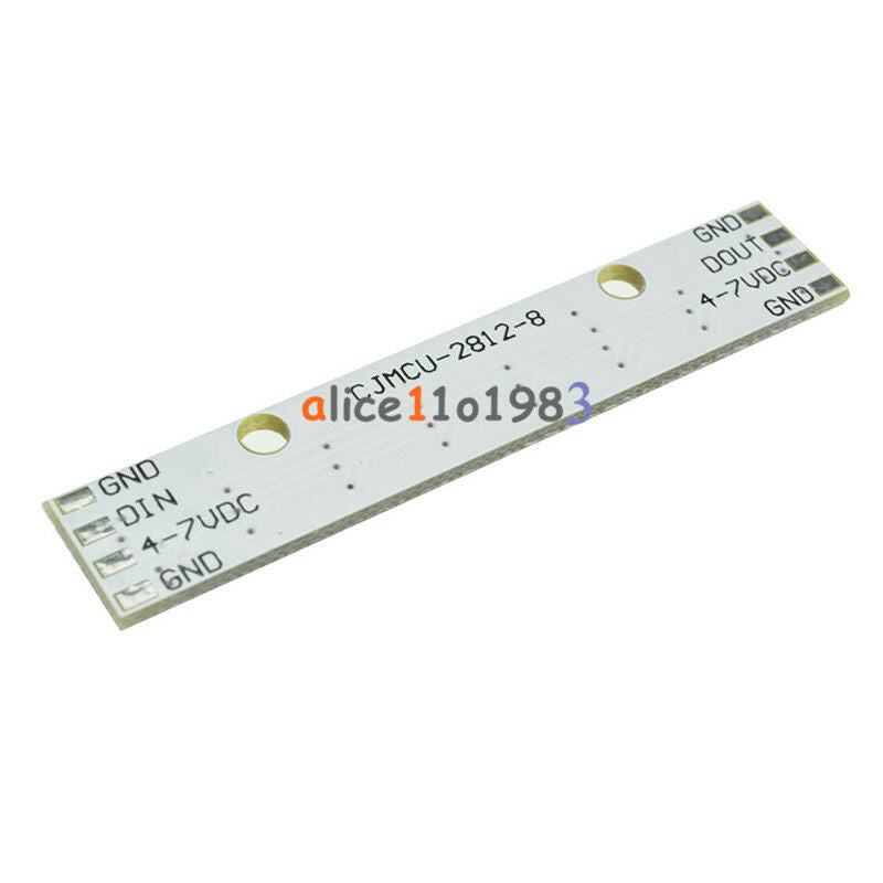 WS2812 WS 2811 5050 RGB LED Lamp Panel Module 5V 8-Bit Rainbow LED Precise