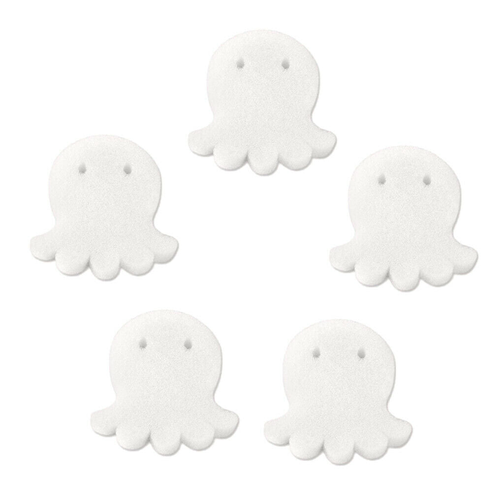 15x Oil Absorbing Sponge Scum Grime Sponge Absorber for Pools Octopus White