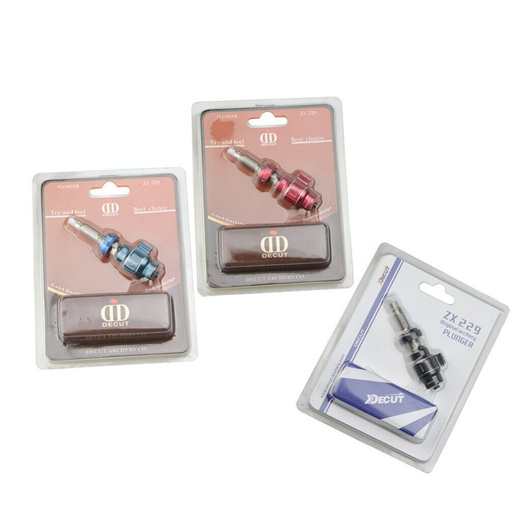 Archery Recurve Bow Cushion Plunger Screw on Arrow Rest Button Set Blue