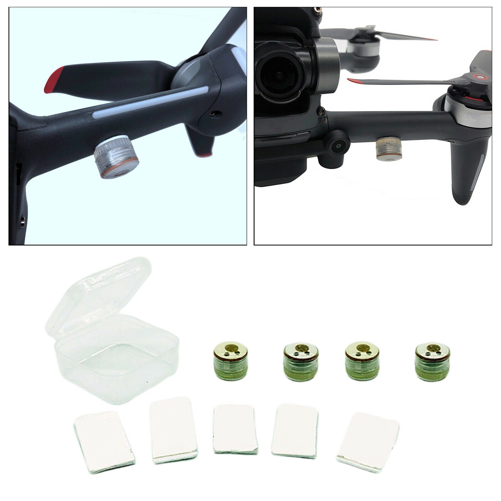 4 Pieces Drone Lamps LED Navigation Light Kit for DJI FPV Drones Accessories