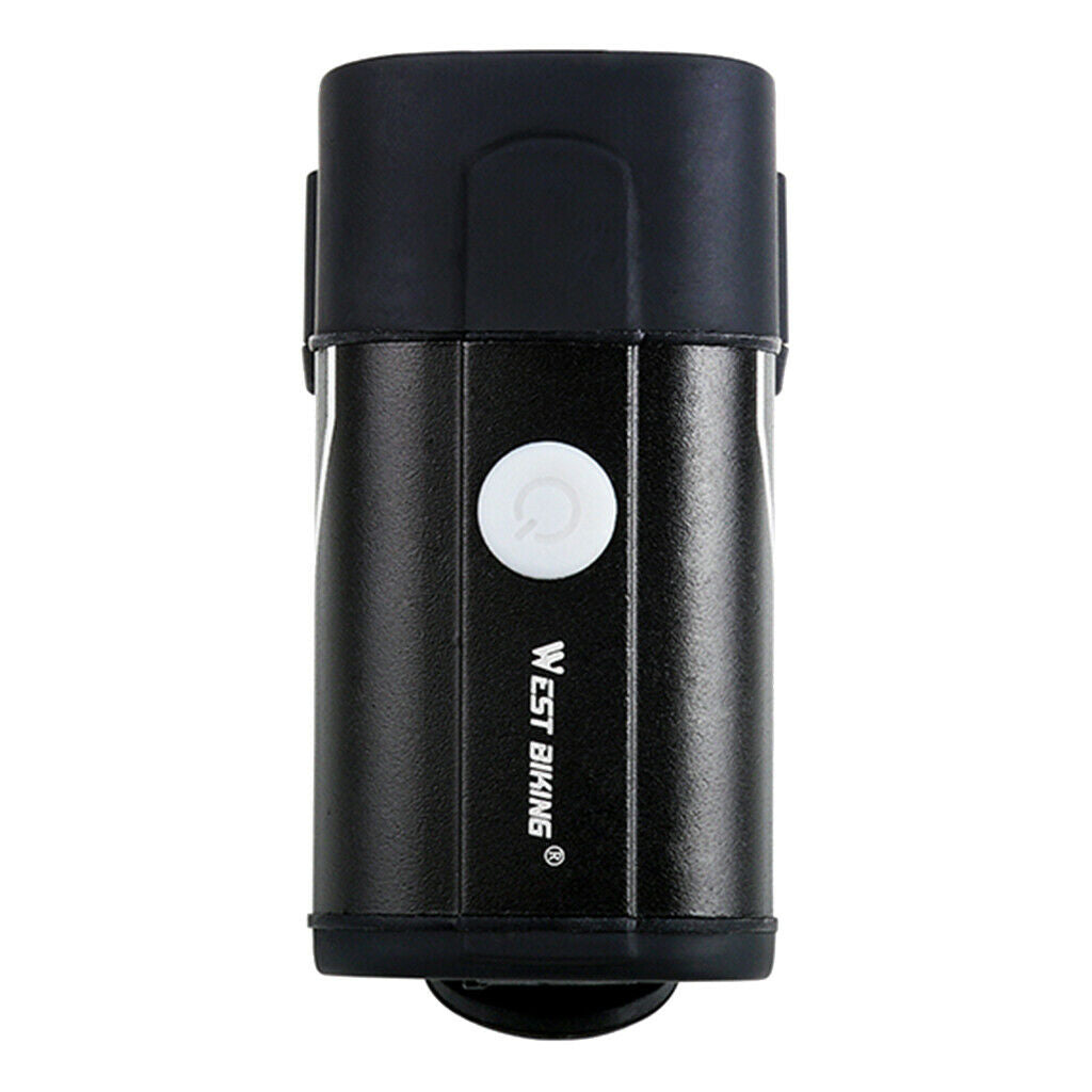 Bicycle Head Light LED USB Handlebar Lamp Camping Hiking Safety Alarm Lights