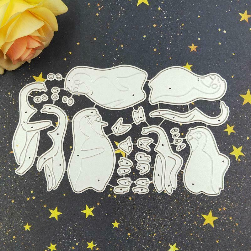 Penguin Metal Cutting Dies Stencil Scrapbooking DIY Album Stamp Paper Embossing