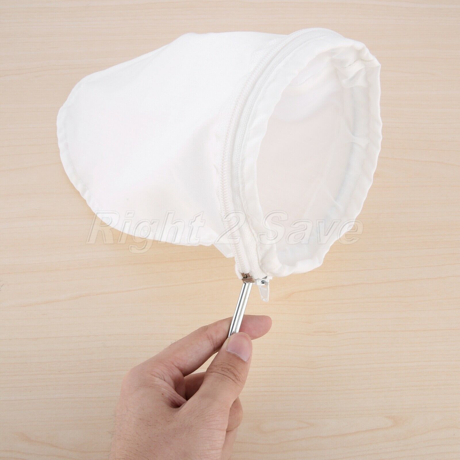 Tea Coffee Reusable Cotton Cloth Filter Strainer Bag with Stainless Steel Ring