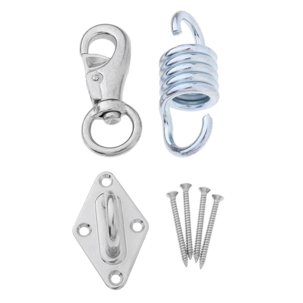 Stainless Steel Extension Spring Hook for Hanging Hammock Chair Porch Swing