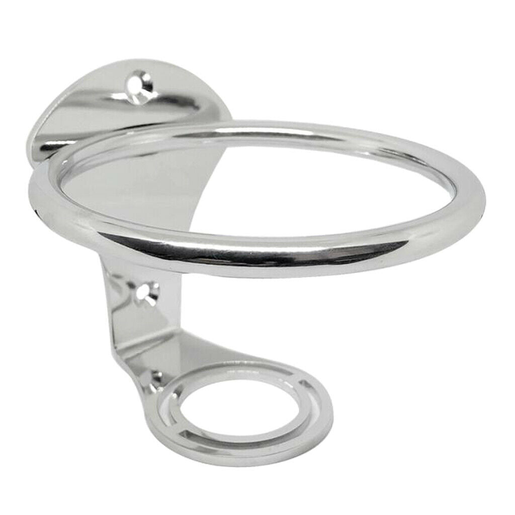 304 Stainless Steel Boat Single Ring Cup Drink Holder for Marine RV Camper - Top