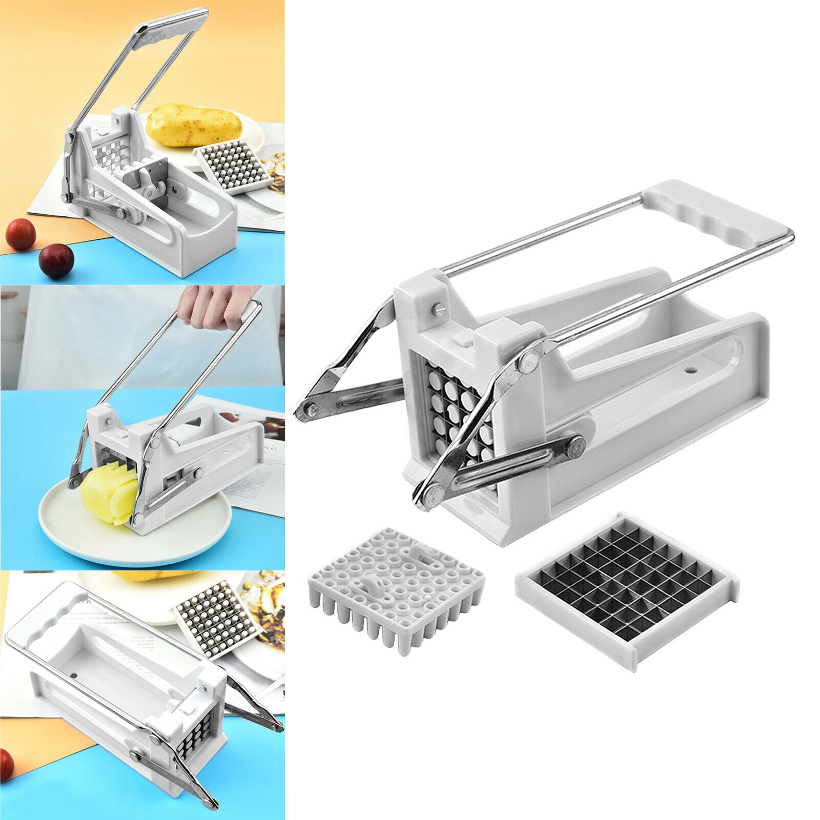 French Fries Cutter Potato Onion Salads Vegetable Slicer Hacker