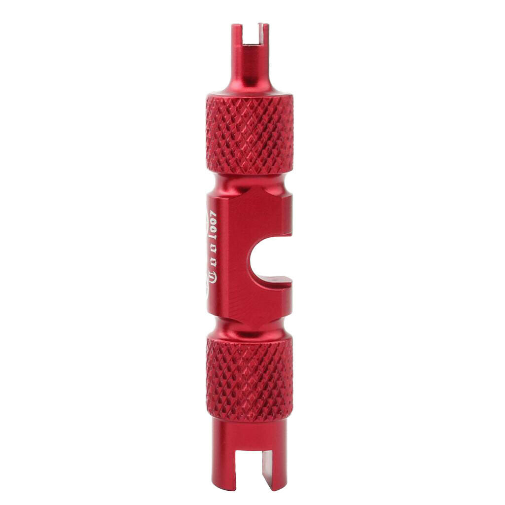 2pcs Alloy Bicycle Valve Core Removal Wrench Tire Valve Core Repair Kit Red
