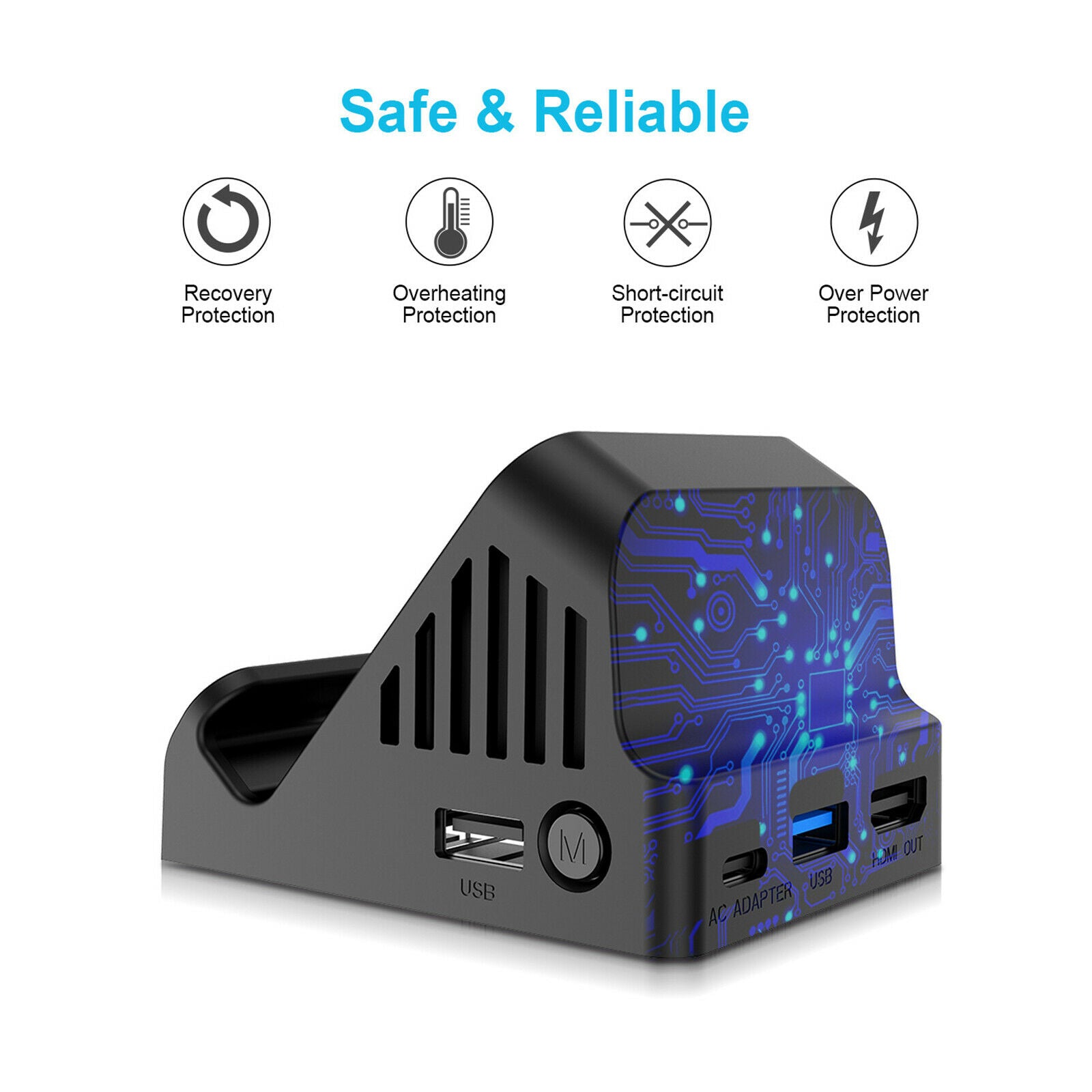 HDMI Video Converter Charging Dock Stand for Nintend Switch/Switch Lite