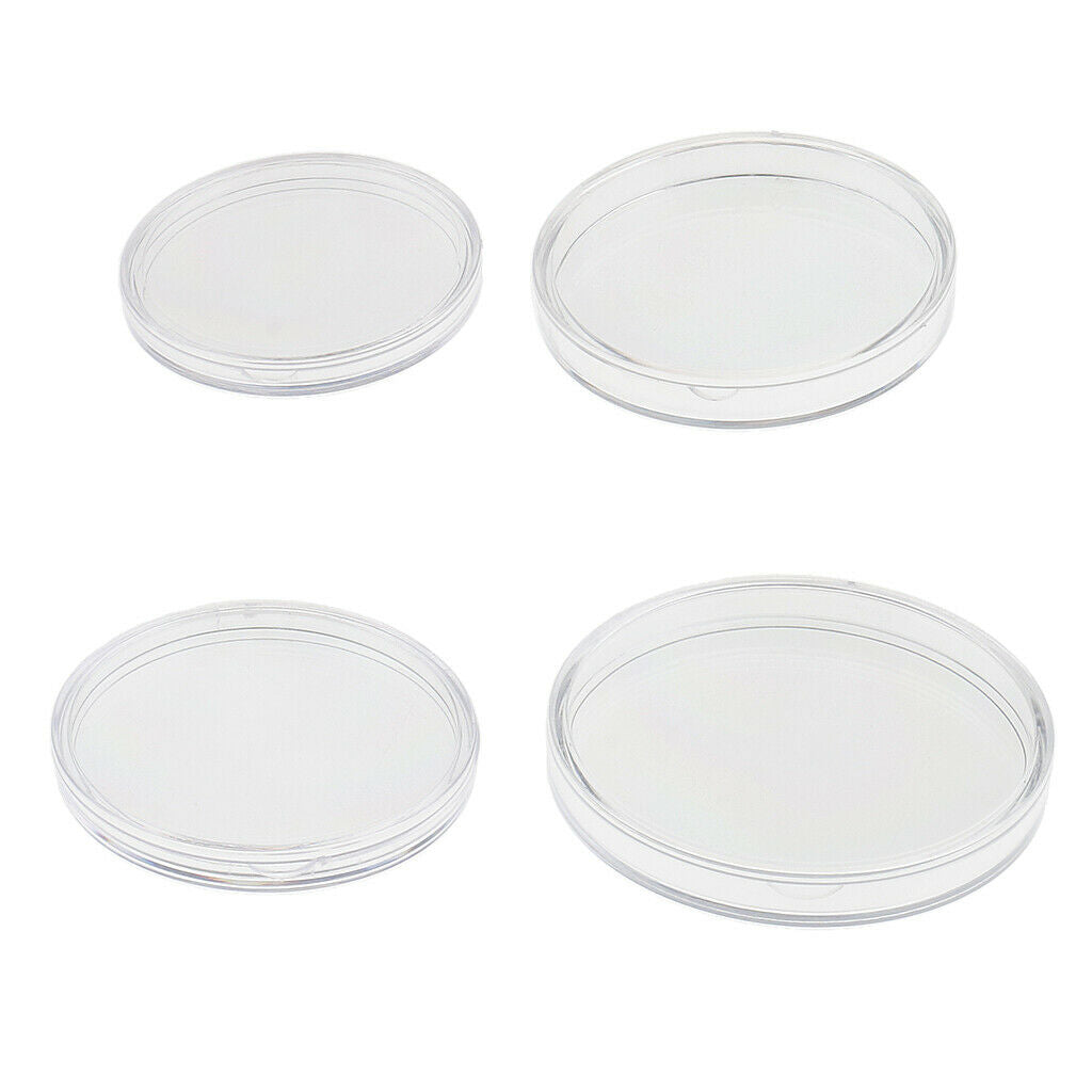 10pcs 46mm Plastic Coin Container Round Coin Case Capsules Boxes Holders