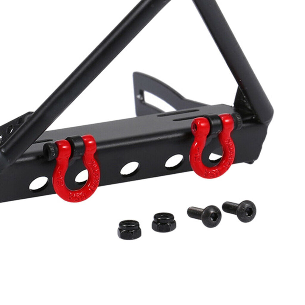 Upgrade Bumper Triangle Front Bull Bar W/ Shackles For  Axial SCX10