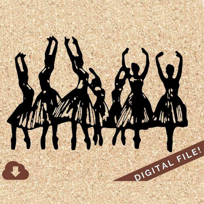 Ballerinas Metal Cutting Set Exquisite Carbon Steel Embossing Script Die Stencil