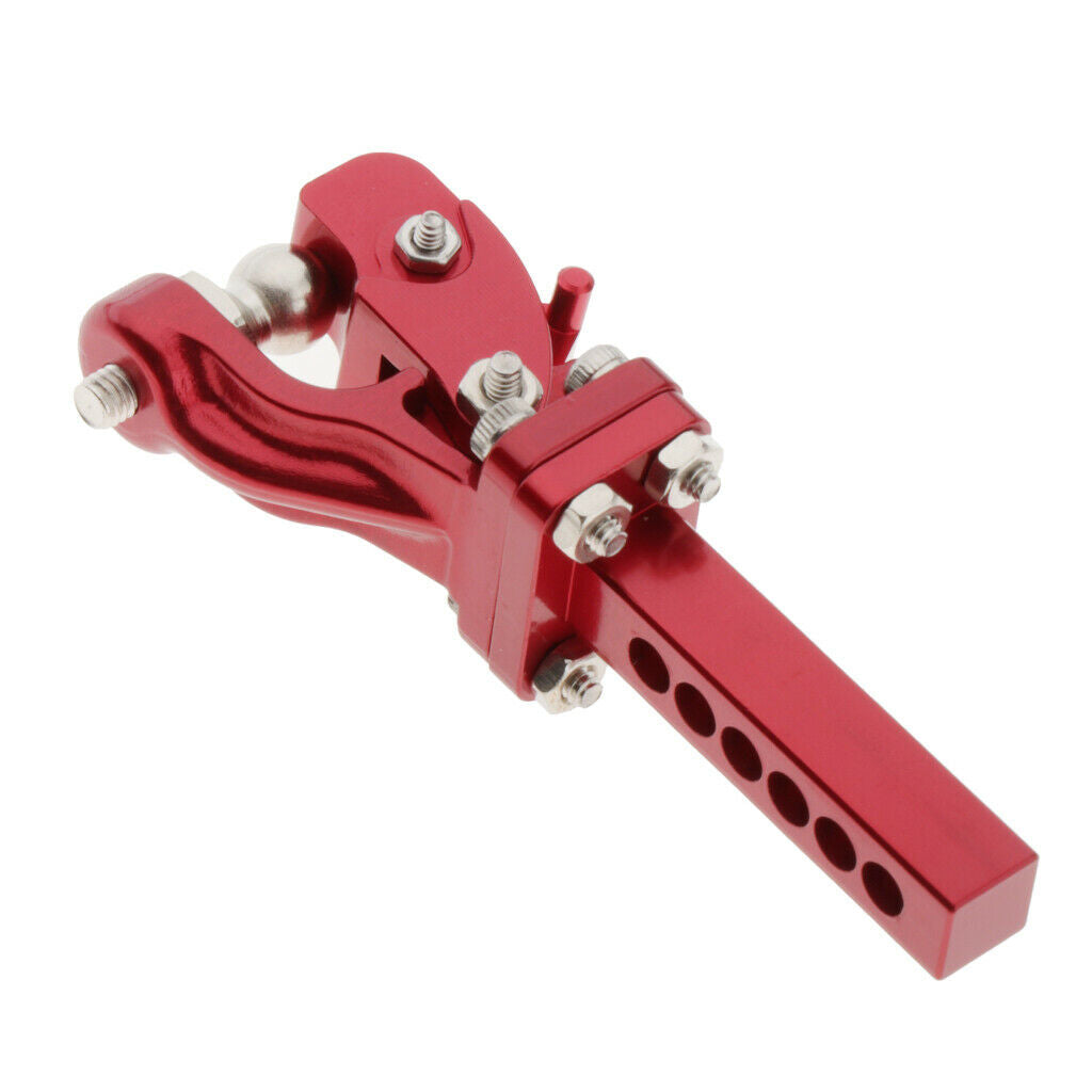 Metal Red RC Car Drop Hitch Receiver for 1/10 Axial SCX10 90046 Replacements